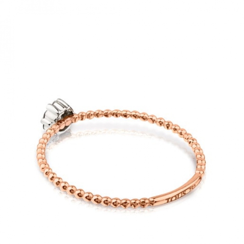 Tous With Diamonds 016ct Brillants Ring Rosa Gold | Österreich-VZODGT930