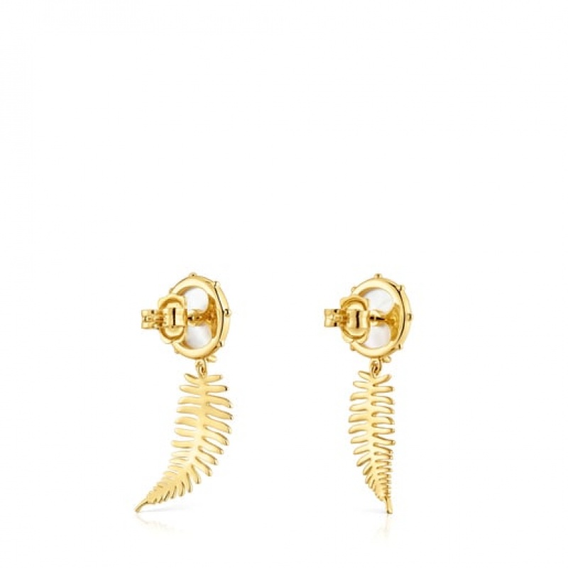 Tous Yunque Long With Mother-of-pearl Ohrringe Gold | Österreich-GDPWZO605