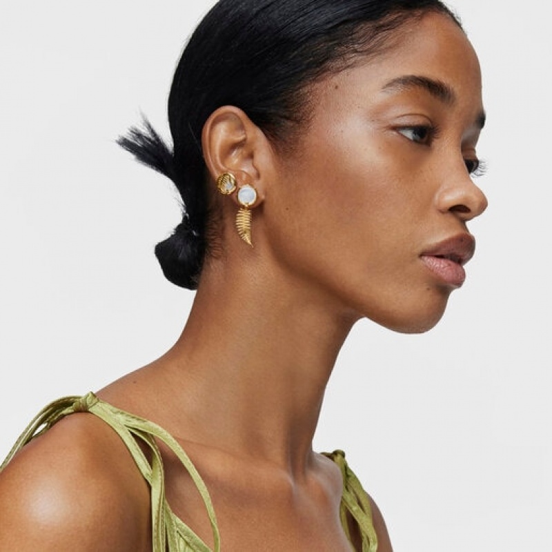 Tous Yunque Long With Mother-of-pearl Ohrringe Gold | Österreich-GDPWZO605