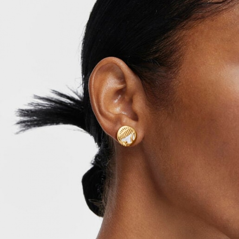 Tous Yunque Openwork With Mother-of-pearl Ohrringe Gold | Österreich-MISHVX179