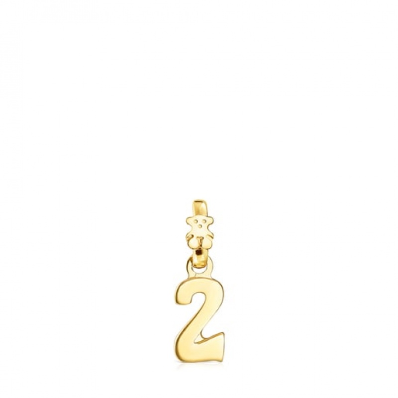 Tous Zahlen Number 2 Anhänger Gold | Österreich-XRQYHA538