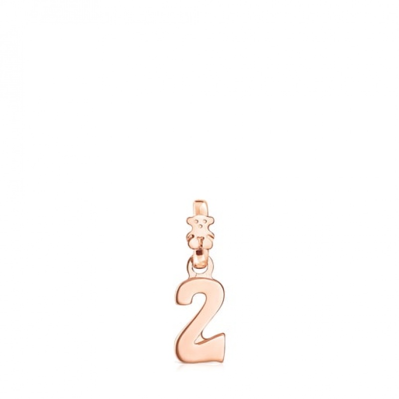 Tous Zahlen Number 2 Anhänger Rosa Gold | Österreich-DOJZQF602