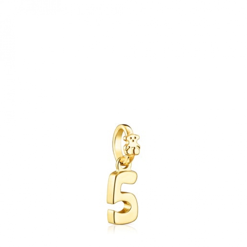 Tous Zahlen Number 5 Anhänger Gold | Österreich-OBZELA174